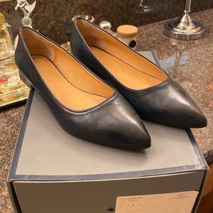 Lucchese Navy Leather Flats Size 9B.